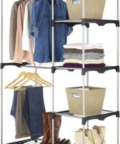 Whitmor Modern Industrial Freestanding Closet Organizer