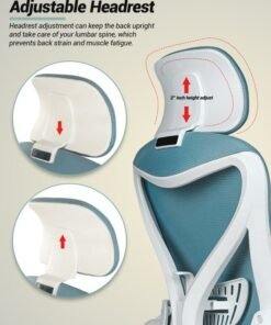 Alternative view of DROGO premium Ergonomic Office Chair for Work from Home, High Back Computer Chair with Mesh, Flip-up Armrest, Recline, Adjustable Seat & Lumbar Support Mesh Chair for Office