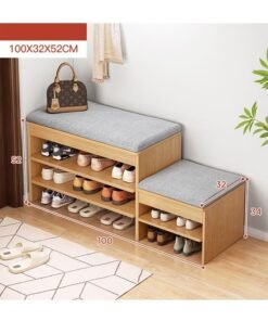 keke Step Model 2 and 3 Tier Multifunctional Shoe Cabinet Rack with Seat