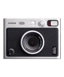 FUJIFILM Instax Mini EVO Hybrid Instant Camera – Black (USB-C) | Instant Print with Digital Preview, Creative Modes & Built-In Selfie Mirror