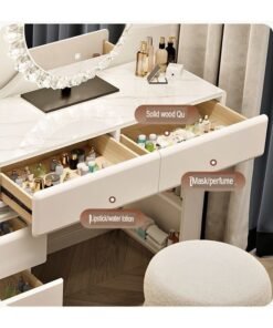 Alternative view of keke Elegant and Efficient Smart Dressing Table for Contemporary Living Spaces with LED Mirror