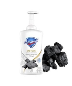 Safeguard detox foaming body wash bamboo charcoal scent 500 ml