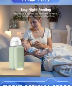Alternative view of Motim Portable Bottle Warmer for Breastmilk or Baby Formula Fast Heating USB Rechargeable Cordless Travel Bottle Warmer with Automatic Shut Off Baby Milk Heat Keeper for Home Family Travel