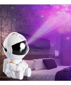 ZCM-HAPPY Astronaut Nebula Starry Sky Laser Light Projector With Remote Control White Star