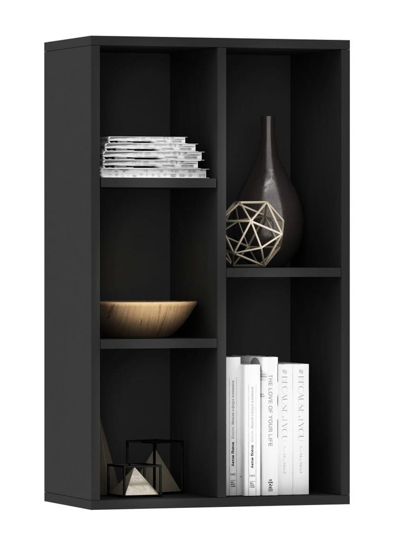 MODERN HOME Multifunctional Shelf for Kid's Room and Office - Organizer for Toys, Books, and Supplies, Black - Image 2