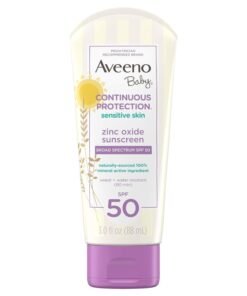 Aveeno Baby Continuous Protection Zinc Oxide Sunscreen Spf50 (88Ml)