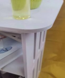Alternative view of TPGP End Table, Cute Nightstands Small Tables for Small Spaces, White Coffee Bedside Storage Shelf for Office, Living Room, Bedroom