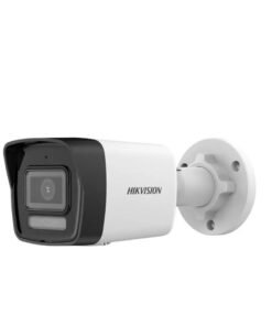HIKVISION 4 MP Smart Hybrid Light Fixed Bullet Network Camera, 2.8 mm Lens, H.265+ Compression, Up to 30m IR Light Range, Built-in Mic, IP67 Water & Dust Resistant, DS-2CD1043G2-LIU