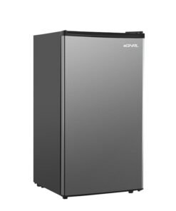 EGNRL 140L Gross/83L Net Capacity, Single Door Refrigerator, EGR140S | Fast Cooling, Energy Saving & Low Noise |Recessed Handle, R600A, Inside Condenser, Dark Silver Color, One Year Warranty 80 W 6290361455272 Dark Silver