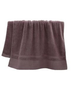 Huitich Hotel-Grade Cotton Bath Towel  70×140 cm, Brown (470g)
