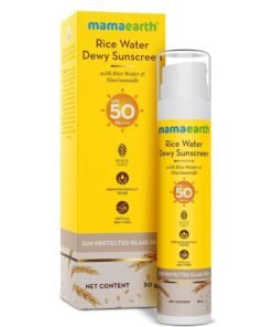 Mamaearth Rice Water Dewy Sunscreen 50G