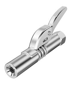 Grease Gun Coupler Fast To Lock And Release Grease Gun Universal Oil Filler 12000 PSI High Pressure Lubricant Gun Coupler 1/8" NPT Grease Gun Fitting