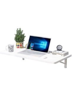 MARGOUN Folding Table Wall Mounted Computer Desk White 40*60 cm