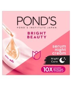Pond's Bright Beauty Serum   Night Cream With Niacinamide Vitamin E And Glycerin Pink 50grams