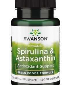 Swanson Organic Spirulina & Astaxanthin 120 Veg Tablets