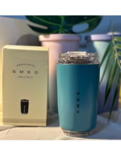 smeg 320ML Beverage Cup Travel Portable Car Drinking Cup Stainless Steel Vacuum Leak proof 320ML Coffee Thermos（blue）