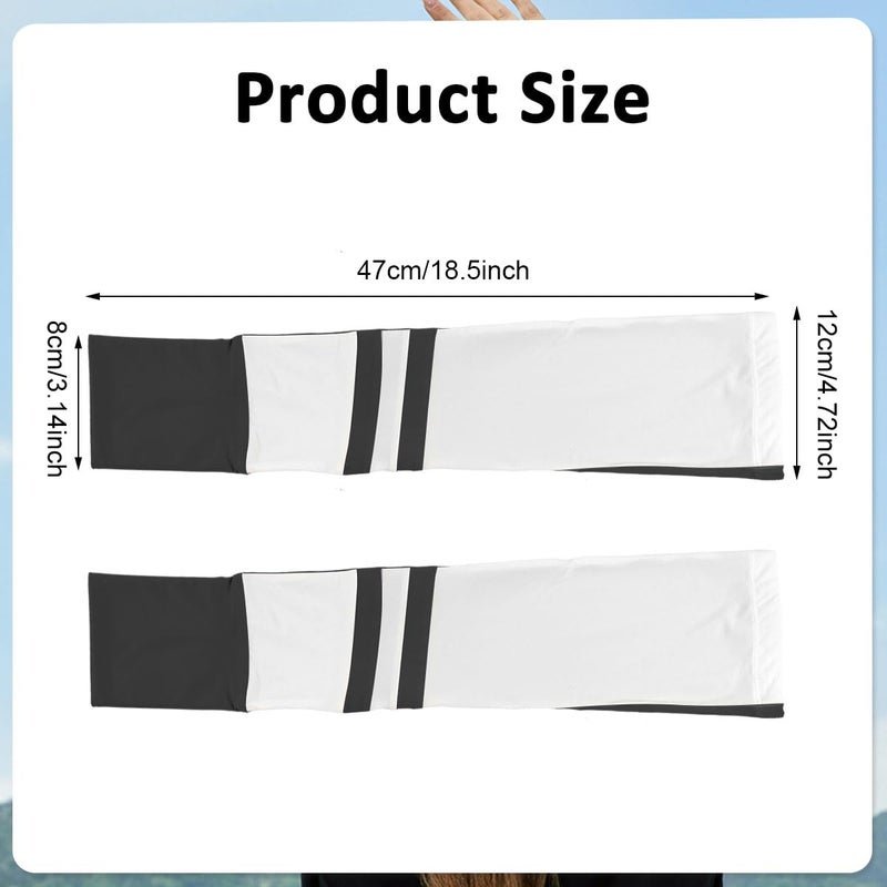 PALAY® Hand Gloves for Sun Protection with Arm Sleeves for Women, Nylon Ice Silk Sun Protection Gloves Women Cooling UV Hand Cover Arm Sleeves for Bike Riding - Anti-slip - Image 2