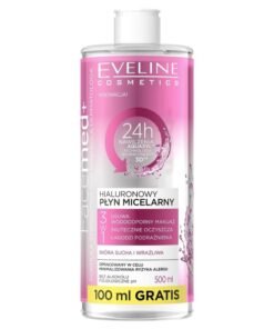 Eveline Cosmetics Hyaluronic Micellar Water, Effectively Purifies And Soothes, 500Ml 500ml