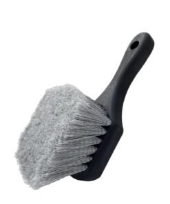 Oasisgalore Wheel & Tire Brush for Car，Car Wash Brush Wheel Cleaning Brush Soft Bristle Brush，Black