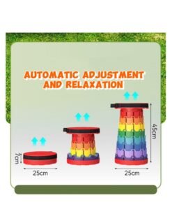 Alternative view of Portable Folding Stool 25×45cm - Multi-functional Lightweight Seat | Outdoor Travel/Public Transport/Household Use