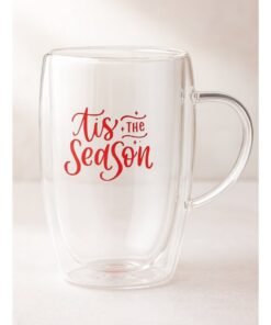Share the Love Tis the season, Double Wall Glass
