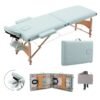 Nourest Adjustable Massage Bed Professional Therapy Table with Lightweight Wood Frame, High Weight Capacity, Thick Foam Padding, Waterproof PU Premium Leather, Foldable Design for Spa Salon & Clinic - 185cm x 70cm