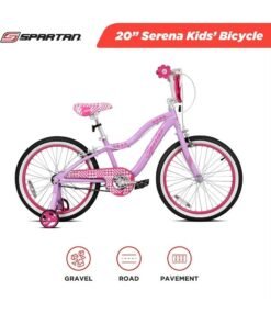 Spartan Serena Bike | 20 Inch With Training Wheels | Single Speed | Purple Color - Image 3