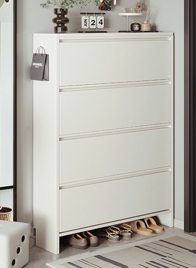 keke Luxury Multifunctional Entryway Shoe Cabinet & Drawer Storage 103*24*157.5 CM White Color