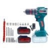 BONAI 88VF Cordless Brushless Impact Drill, 2-Speed Power Driver, 50-60N.m Torque, 13mm Chuck, 1300rpm,  Reversible Electric Screwdriver with Battery & Tool Kit