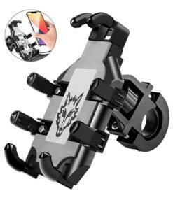 UNUNS Bike Phone Holder,Motorcycle Phone Mount,Adjustable Heavy Duty Phone Camera Mount,8 Claws Tightly Hold 4.7"-7.2" Smartphones,Mounting Handlebar Bracket For Bicycle Motorcycle E-Bike ATV Scooter