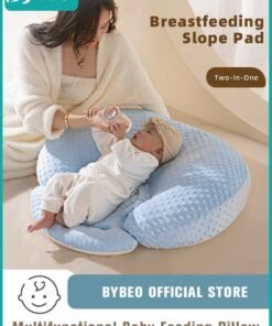 Bybeo Baby Nursing Pillow & Body Positioner with Premium Material for Breastfeeding and Bottle Feeding, Infant Sitting Support to Babies Boys and Girls