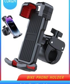 Cuken Bicycle Cell Phone Mount Phone Holder for Bike and Motorcycle Phone Mount Bicycle Cell Phone Mount Cycling Phone Mounts Clamp for Handlebar