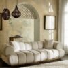 DIVINE FURNITURE 3-Seater Luxury Fabric Sofa