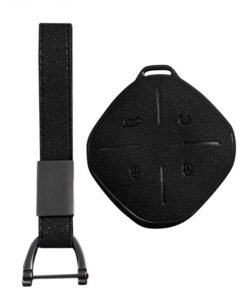Motim Jetour Dashing /Jetour X 1 Plus DTC 2022 Leather Key Fob Cover, Full Protection Car Key Shell Cover, Key Ring, No Key, Chery Car Key Accessories, Black