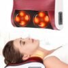 Electric Shiatsu Cervical Pillow Massager Neck And Shoulder Massage Cushion Machine Back Muscle Stimulator With 8 Heads Deep Tissue Warm Heating Muscle Pain Relief Relaxation Kneading Therapy For Full Body, Hand, Spine, Arm, Calf, Thigh, Hips, Leg, Foot