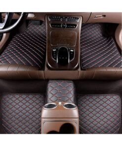 TRASSLE 5 Pcs Deluxe Carpet Floor Mat Set Waterproof Universal Fit Car Floor Mats Protection with Rubber Lining, Suitable for All Vehicles