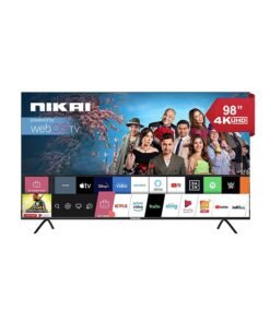 NIKAI 100 Inch UHD LED WebOS Smart Tv Platinum Series, Magic Remote, Cinema Screen Design 4K Ultra HDR, Dolby Audio, Smart Voice Control, Apps YouTube, Netflix, Shahid, 120Hz, Model 2023, 2 Year Warranty, NIK100MEU4STN/1 Black