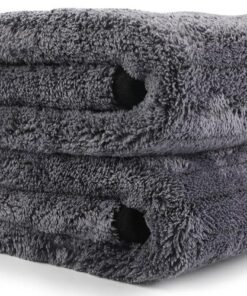 2-Pack Large Car Drying Towel, Ultra Absorbent Microfiber Cleaning Cloth with Edge, Scratch-Free, 900GSM, Plush, 16" x 24",Without Streaks and Water Spots,for Car and Home Detailing