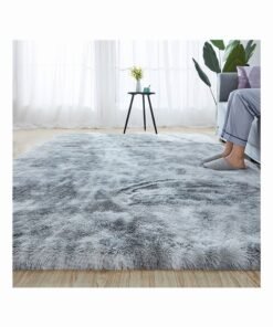 HOMESTAR Modern Rugs Fluffy Soft Touch Dazzle Sparkle Area Rug Carpet Large for Living Room Bedroom Floor Mat