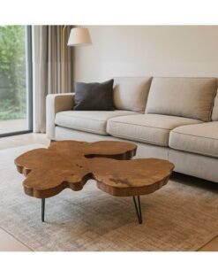 Schondor Furniture Wooden Table | Side Table | Coffee Table | Made From Walnut Wood | Perfect For Bedroom & Living Room