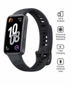HUAWEI Band 10 Smartwatch, Compatible with iOS Android, Emotional Wellbeing Assistant, Fast Charging And Robust Battery Life, Comfortable Wearing, Pro-Level Sleep Analysis, Durable polymer case Black