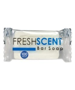 Freshscent 0.5 oz Bar Soap [100 Pack] Hotel Travel Size, Individually Wrapped, Vegetable Based, Bulk Amenities and Toiletries for Hospitality