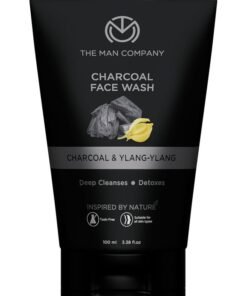 The Man Company Activated Charcoal Face Wash For Men Ylang Ylang & Argan Essential Oils Anti Pollution Acne Oil Control Unclog Pores Deep Cleansing Blackheads Removal All Skin Types 100ml Pack-1