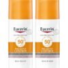 Eucerin Pack Of 2 Face Sunscreen Even Perfector Pigment Control Sun Fluid with Thiamidol, High UVA/UVB Protection, SPF50+, Reduces Spots for Uneven Skin Tone 50ml