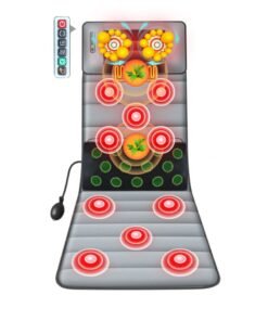 Hihonor Heating Pad Full Body Vibrating Massage Mat Back Massager -Deep Tissue Kneading Massage Chair Pad for Full Back,Chair Massager for Home or Office Massage Mat