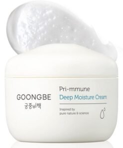 GOONGBE Pri-mmune Deep Moisture Cream - Korean Baby Moisturizer with Ceramide & Amino Acid - Skin Protectant 72hrs Moisturizing Cream for Face and Body - For Chafed & Sensitive Skin - 3.38oz.