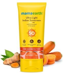 MAMAEARTH Ultra Light Indian Sunscreen Spf50 Pa+++, 80 Ml