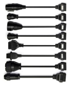 Heavy Duty Truck & Car Cables OBDII Car Auto Cable Trucks Diagnostic Tool Connector Cable 8Pcs Truck Cords Support any diagnostic tool