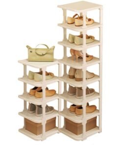 Simple Household Multifunctional Shoe Rack, Space-Saving, Detachable, Vertical Free Assembly Shoe Box, Dormitory Entrance Storage Shoe Cabinet