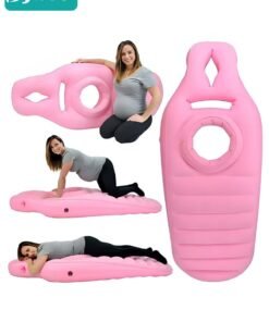 Bybeo Inflatable Pregnancy Pillow, Maternity Pillow, Pregnancy Pool Float, Full Body Maternity Airbed with Hole for Tummy Sleeping Comfort